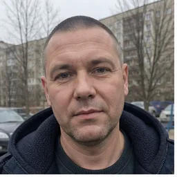 Синтетический портрет мужчины в салоне автомобиля